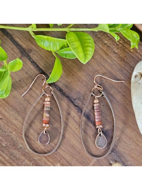 Jewelry - Artisan Bohemian Ethnic Copper Women's Dangle Lightweight Earrings